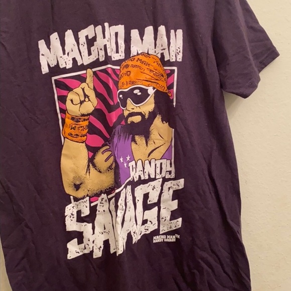 Macho Man Randy Savage Navy Blue T-Shirt - Medium - Picture 2 of 2